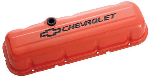 Proform BBC Valve Covers - Stamped - Orange 141-787