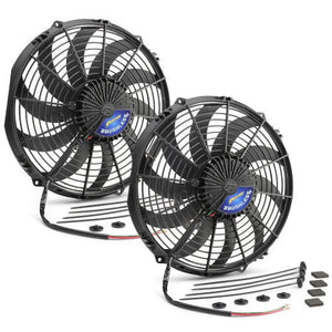 Proform Brushless Electric Fan Dual 12in S-Blade Puller 67056