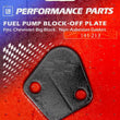 Load image into Gallery viewer, Proform Fuel Pump Block-Off Plate Black Crinkle 141-213 fits BBC