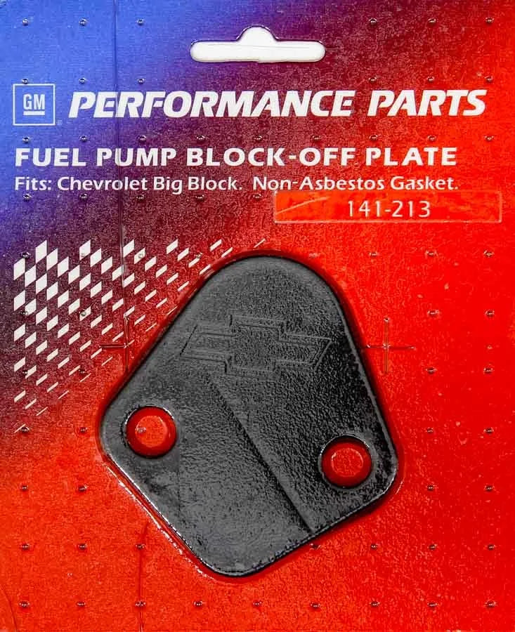 Proform Fuel Pump Block-Off Plate Black Crinkle 141-213 fits BBC