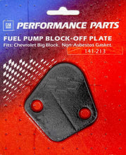 Load image into Gallery viewer, Proform Fuel Pump Block-Off Plate Black Crinkle 141-213 fits BBC