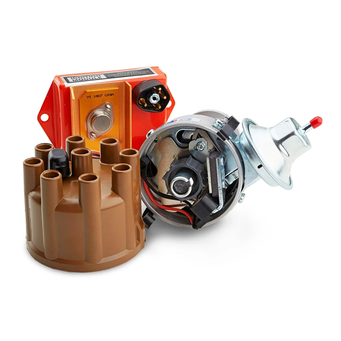 Proform Mopar Electric Conversion Kit. Fits 361 thru 400 Chrysler Engines - Side View