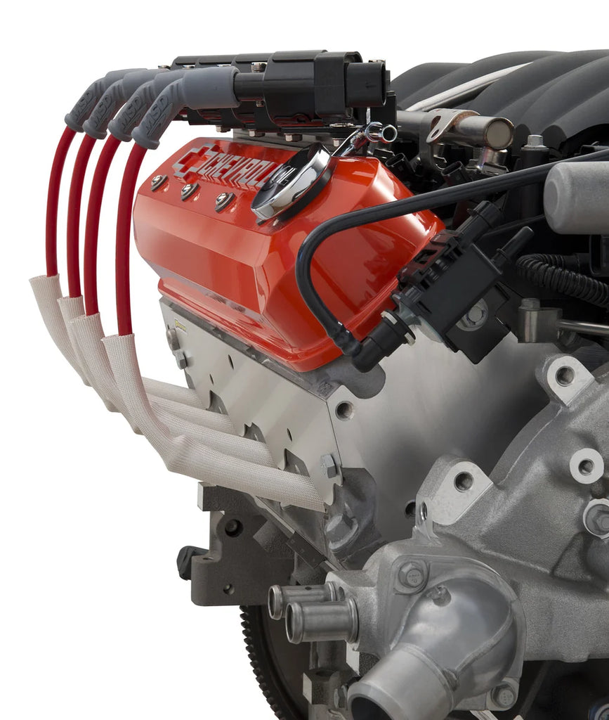 Proform Raised "LSX" Emblem Aluminum Valve Covers, Chevy Orange, LS Engines 141-257 - Back View