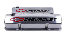 Load image into Gallery viewer, Proform SBC Slant Edge Polished V/C Tall Recessed Logo 141-927