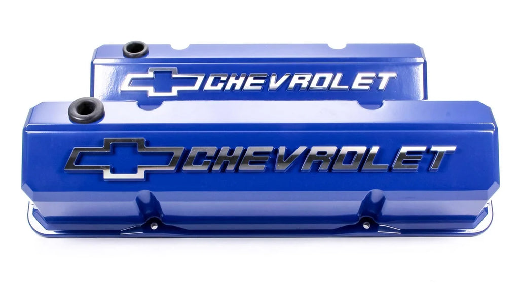 Proform SBC Slant Edge V/C's - Die Cast - Blue 141-932