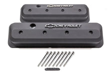 Load image into Gallery viewer, Proform SBC Valve Cover Slant Edge Black Crinkle 141-840