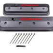 Load image into Gallery viewer, Proform SBC Valve Cover Slant Edge Black Crinkle 141-845