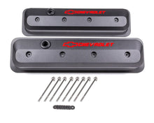 Load image into Gallery viewer, Proform SBC Valve Cover Slant Edge Black Crinkle 141-845