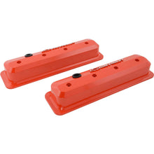Load image into Gallery viewer, Proform SBC Valve Cover Slant Edge Orange 141-841