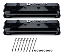 Load image into Gallery viewer, Proform SBC Valve Covers Slant Edge Liquid Black 141-847