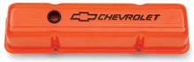 Load image into Gallery viewer, Proform SBC Valve Covers - Tall w/Baffle - Orange 141-784