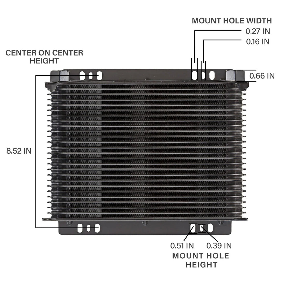 Proform Tundra Series 25 Row High Efficiency Transmission and Oil Cooler - Back View