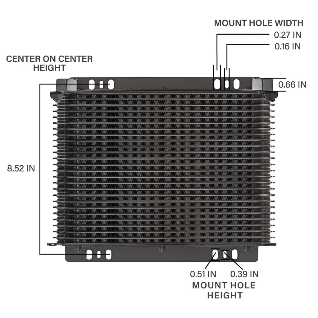 Proform Tundra Series 25 Row High Efficiency Transmission and Oil Cooler - Back View