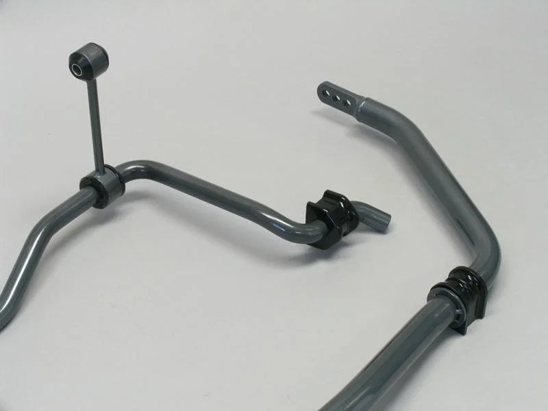 Progress Tech 05-10 Ford Mustang V6/V8 Front Sway Bar (Tubular 35mm - Adjustable) - Side View
