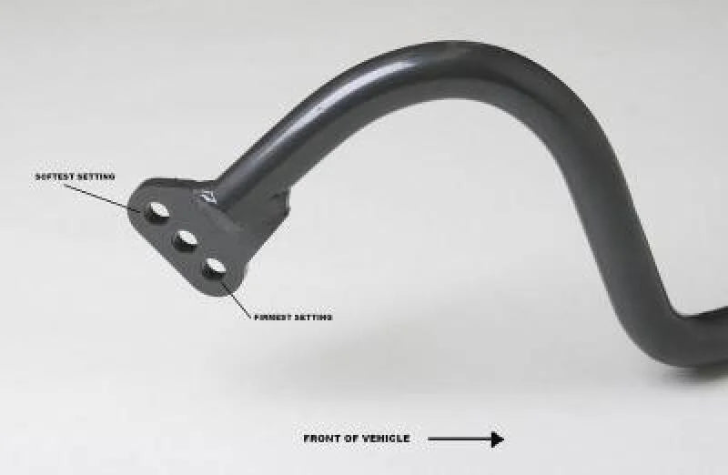 Progress Tech 09-23 Dodge Challenger Tubular Rear Sway Bar (25mm - Adjustable) - Side View
