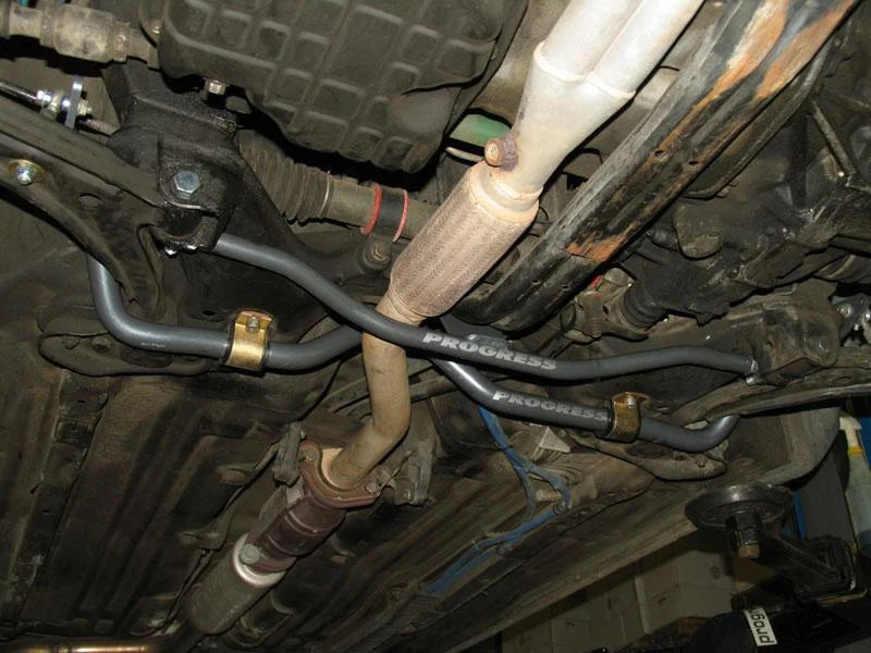 Progress Tech 91-94 Nissan Sentra Front Sway Bar w/ Adj. End Links (30 mm - Adjustable) - Side View