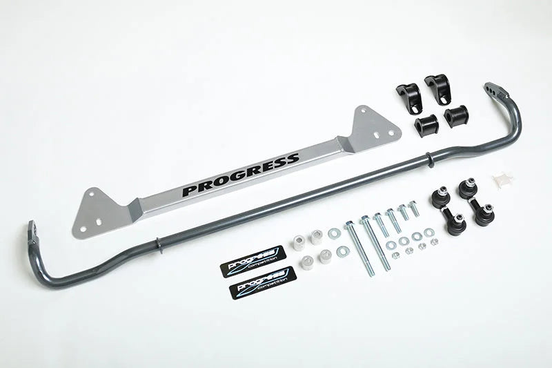 Progress Tech 92-95 Honda Civic Rear Sway Bar (22mm - Adjustable) Incl Bar Brace and Adj End Links - Main Product View