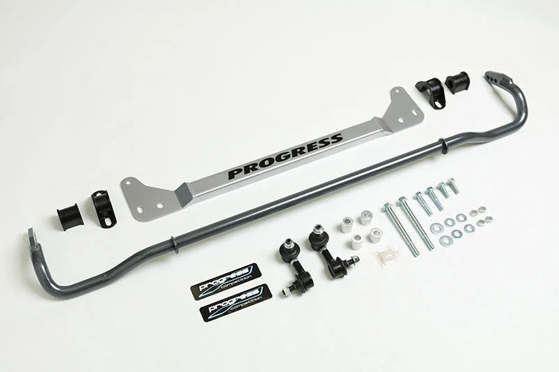 Progress Tech 96-00 Honda Civic Rear Sway Bar (22mm - Adjustable) Incl Bar Brace and Adj End Links - Side View