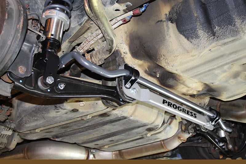 Progress Tech 96-00 Honda Civic Rear Sway Bar (22mm - Adjustable) Incl Bar Brace and Adj End Links - Back View
