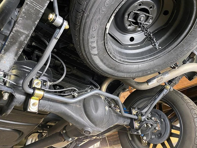 Progress Tech LT 16-21 Toyota Tacoma Rear Sway Bar 0.875in dia. (22mm) - Side View