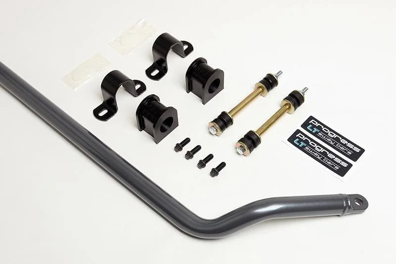 Progress Tech LT 99-06 Chevy Silverado 2500 4WD / GMC Sierra 1500 4WD Front Sway Bar (35mm) - Gray - Side View