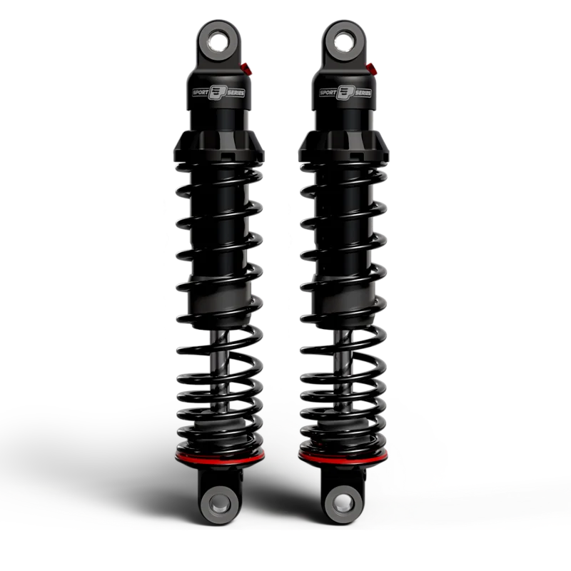Progressive 06-17 Harley Dyna 494 Series Heavy Duty Shocks 12.5in Bushing - Black