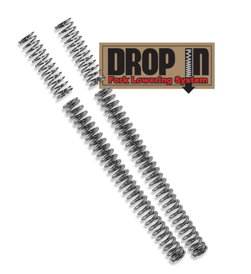 Progressive 10-2000 Drop In Fork Lowering Kit - Side View