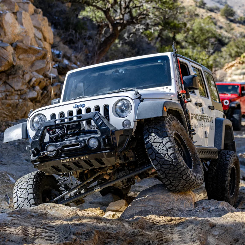 Progressive 18-24 Jeep JL / 20-24 JT STR 46 Series 2.0 Smooth Body Front Shocks (Pair) - 3.5-4.0in - Side View
