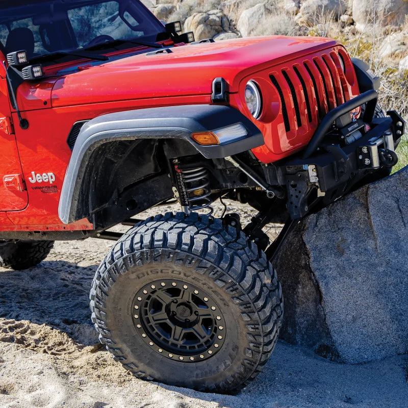 Progressive 18-24 Jeep JL / 20-24 JT STR 46 Series 2.0 Smooth Body Front Shocks (Pair) - 3.5-4.0in - Installation View