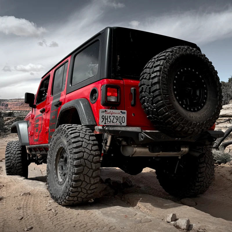 Progressive 18-24 Jeep JL / 20-24 JT STR 47 Series 2.0 Remote Res Front Shocks (Pair) - 2.0-3.0in - Installation View