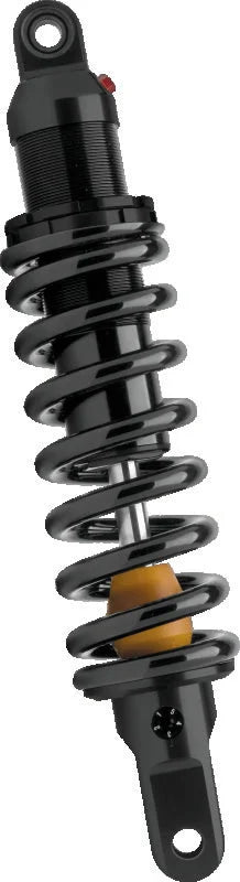 Progressive 18-Up Harley Softail 465 Series Shocks 6in Heavy Duty - Black - Side View