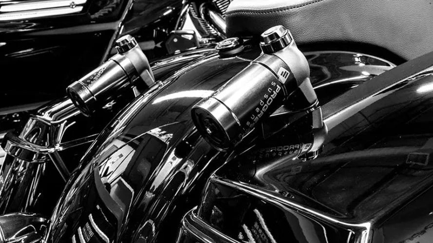 Progressive 990/970 Remote Reservoir Top Mount Brackets - Detail View