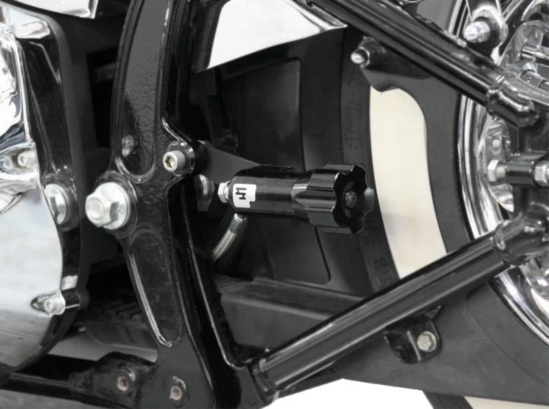 Progressive 88-99 Harley Softail 422 Series Shocks w/RAP Heavy Duty - Chrome - Detail View