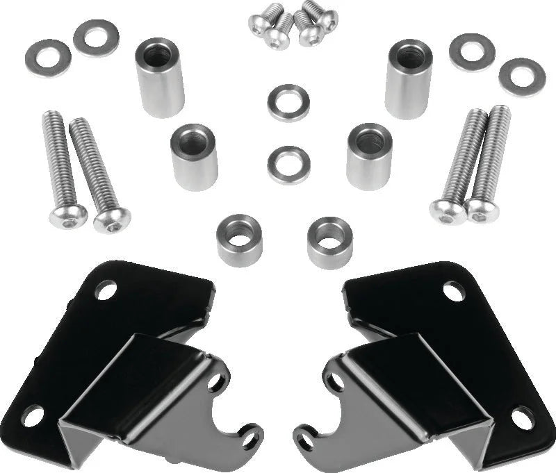 Progressive 990/970 Remote Reservoir Top Mount Brackets - Side View