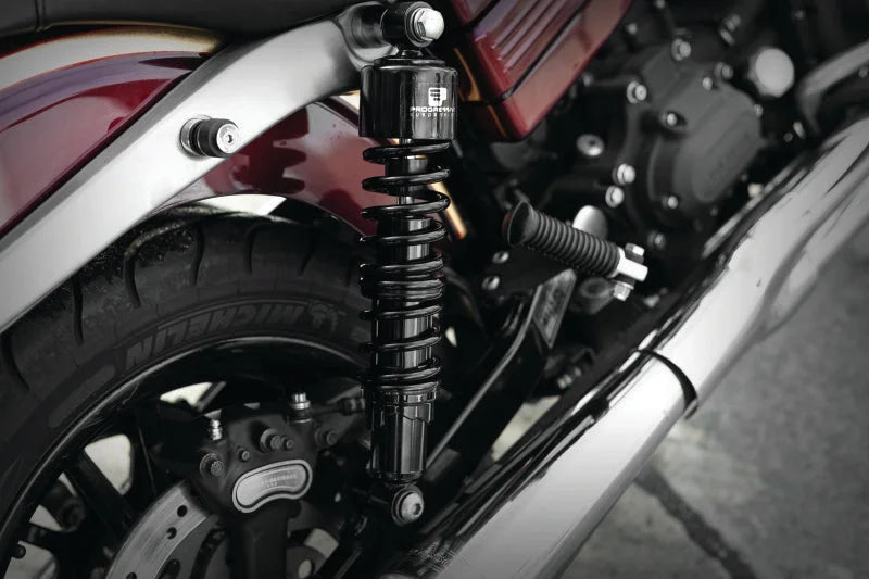 Progressive Harley 412 Series Shocks 13.5in - Black - Additional View 6