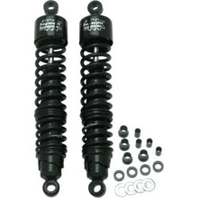 Load image into Gallery viewer, Progressive Harley 413 Series Shocks 15.0in - Black - Side View