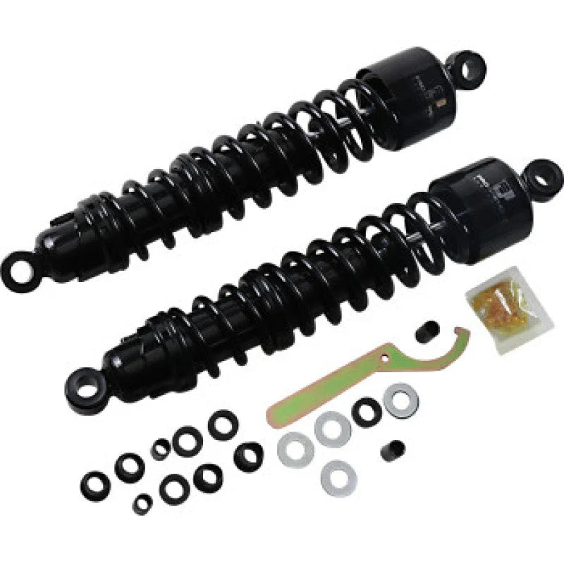 Progressive Harley 413 Series Shocks 15.0in - Black - Main Product View