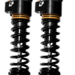 Load image into Gallery viewer, Progressive Harley Ultra Low-QPS 944 Series Shocks, 12.5in, 11in Ride Height Standard - Black / Gol - Side View