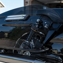 Load image into Gallery viewer, Progressive Harley Ultra Touring 944 Series Shocks 13.0in Heavy Duty - Blk/Gld - Side View