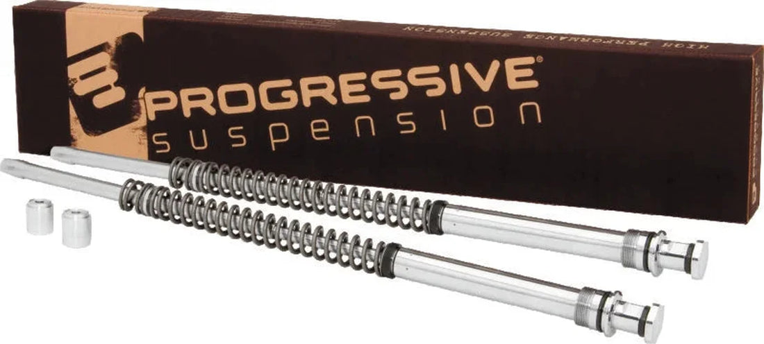 Progressive Monotube Fork Cart Kit Lowered - Side View