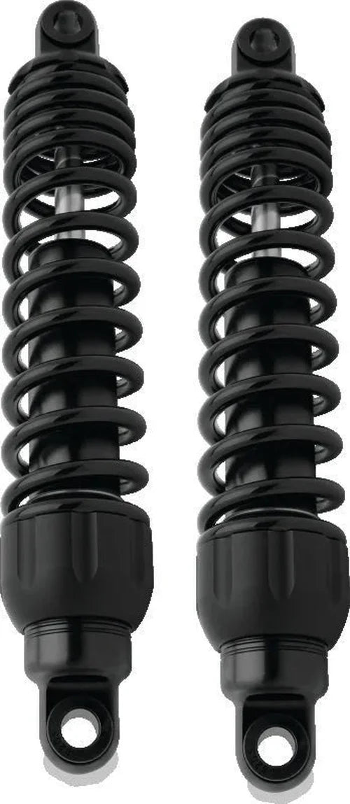 Progressive Harley Tri-Glide 444 Series Shocks 13.5in - Black - Side View