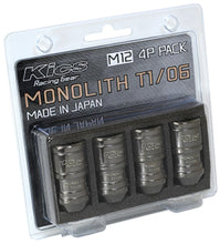 Load image into Gallery viewer, Project Kics 12 x 1.25 Glorious Black T1/06 Monolith Lug Nuts - 4 Pcs - Main Product View