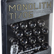 Load image into Gallery viewer, Project Kics 12 x 1.25 Glorious Black T1/06 Monolith Lug Nuts - 4 Pcs - Side View