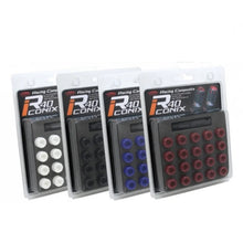 Load image into Gallery viewer, Project Kics 12X1.50 R40 Iconix Plastic Caps Black - 20 Pcs