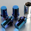 Load image into Gallery viewer, Project Kics 12X1.50 Titanium Blue Caliber Lug Nut - Main Product View