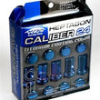 Load image into Gallery viewer, Project Kics 12X1.50 Titanium Blue Caliber Lug Nut - Side View