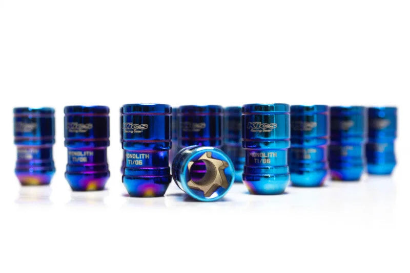 Project Kics 12x1.50 Monolith T1/06 Lug Nut Set - IP Blue (20 Pcs) - Main Product View