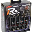 Load image into Gallery viewer, Project Kics 12x1.50 R40 Iconix Lock &amp; Lug Nuts - Black w/Black Seat w/o Cap (16+4 Locks)