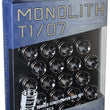 Load image into Gallery viewer, Project Kics 14 x 1.5 Glorious Black T1/07 Monolith Lug Nuts - 20 Pcs