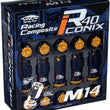 Load image into Gallery viewer, Project Kics 14x1.25 R40 Iconix Lock &amp; Lug Nuts - Black w/Blue Cap (16+4 Locks) - Main Product View
